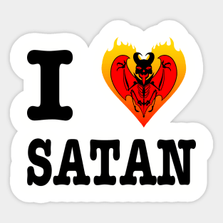 I Heart Satan Sticker